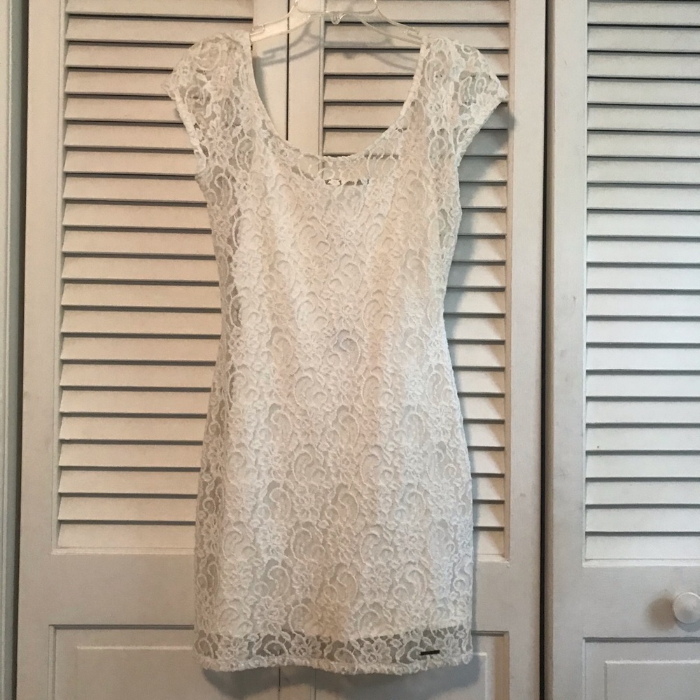 A&F | White Lace Bodycon Dress